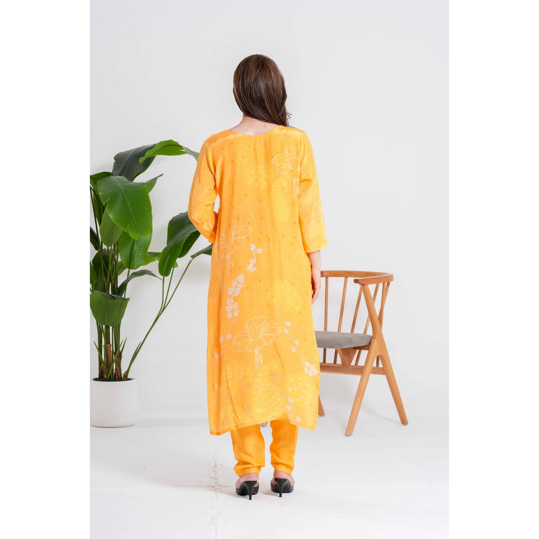 Aftaab Mango Yellow 3pc Set