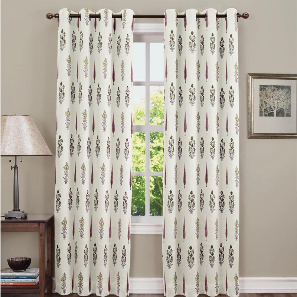 Bloom woven Printed Curtain