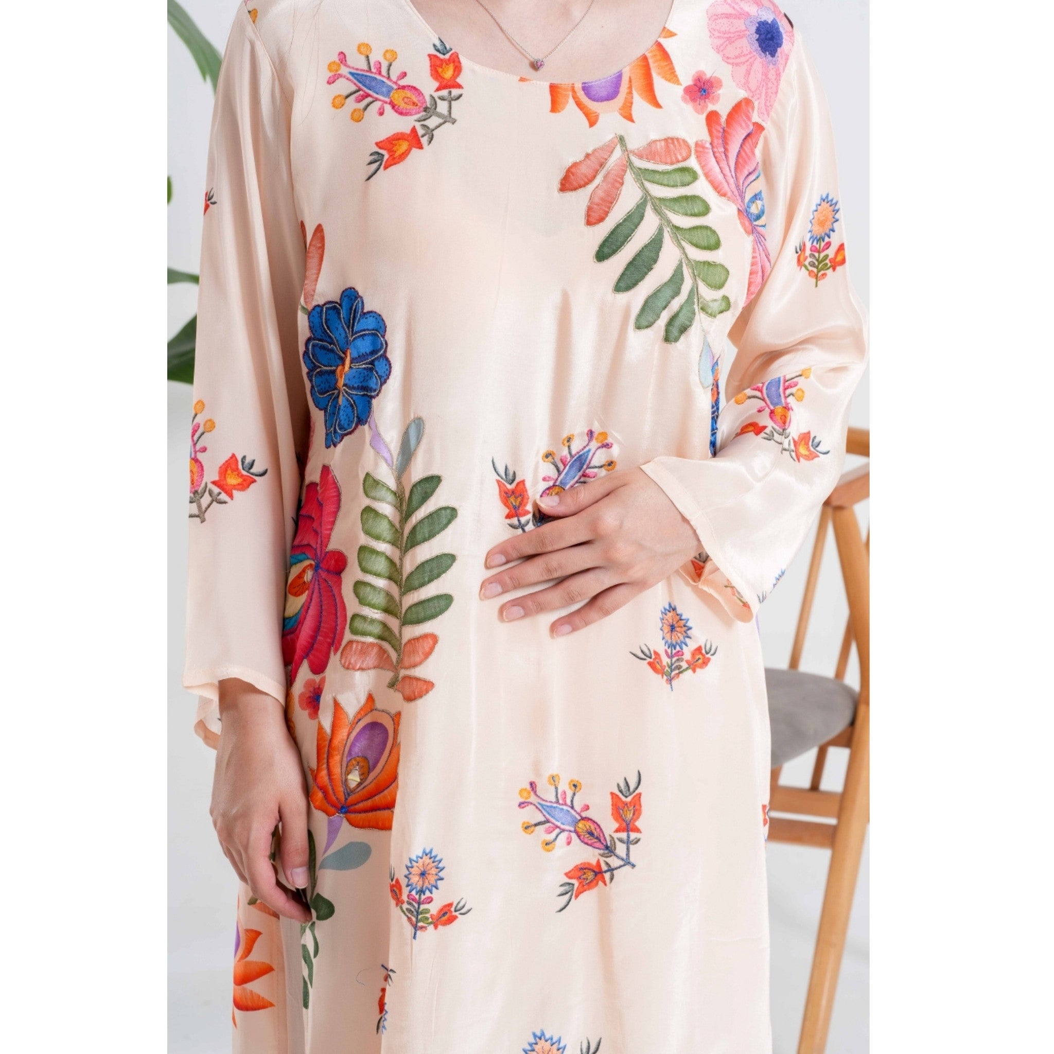 Light Multicolor Salwar Kameez Dupatta Set