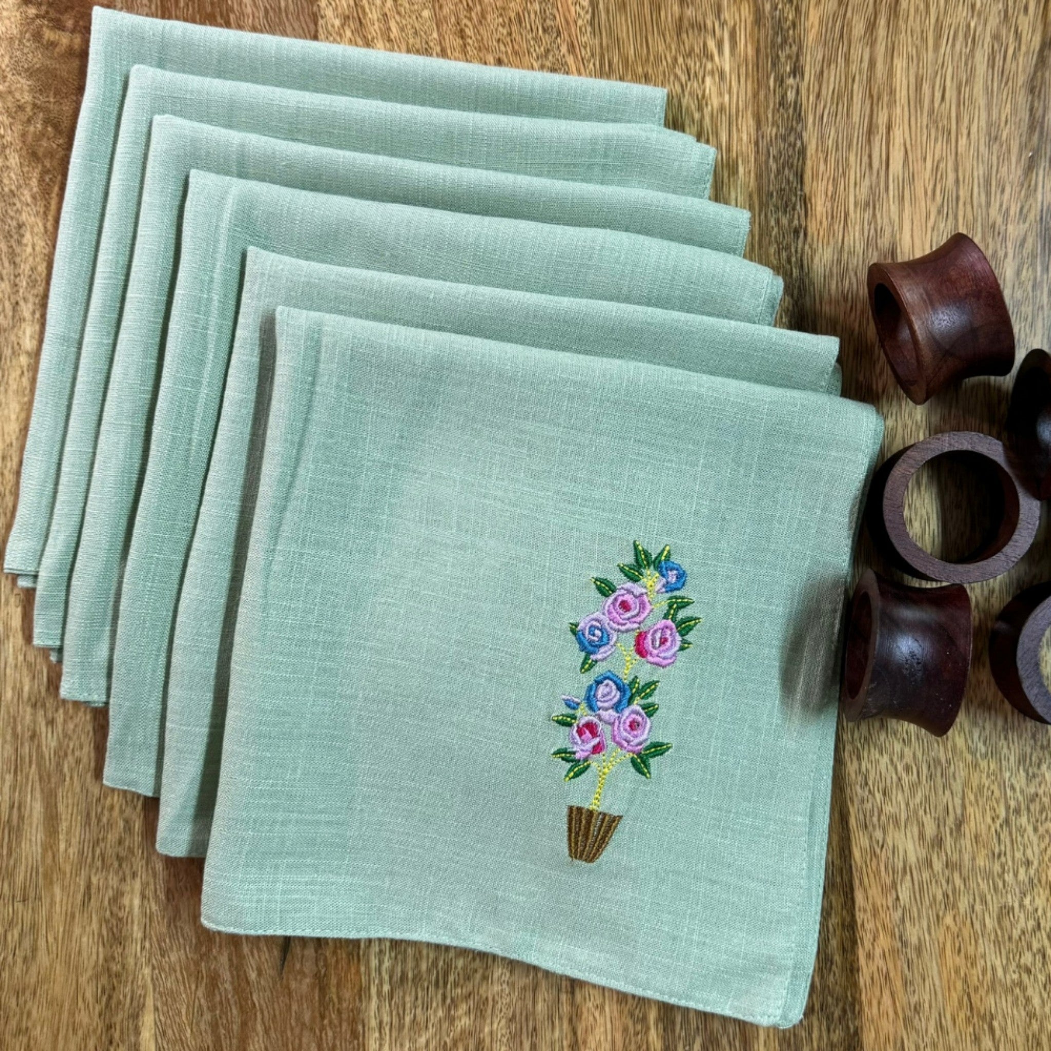 Melange Green Table Decor Set of 4