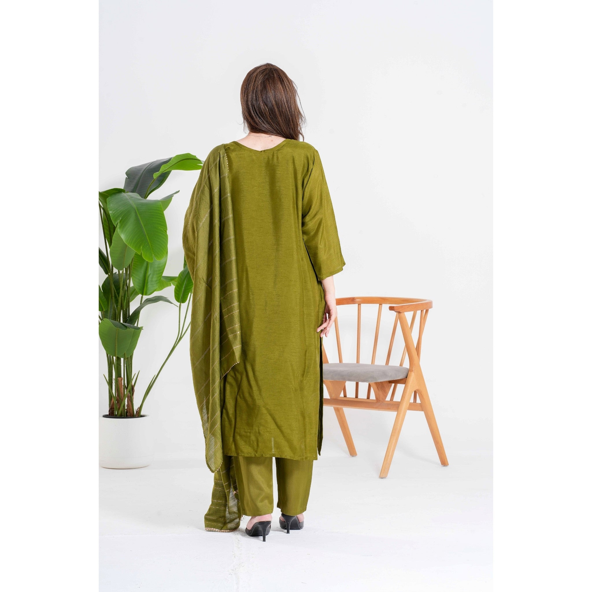 Olvina Olive Green 3pc Set