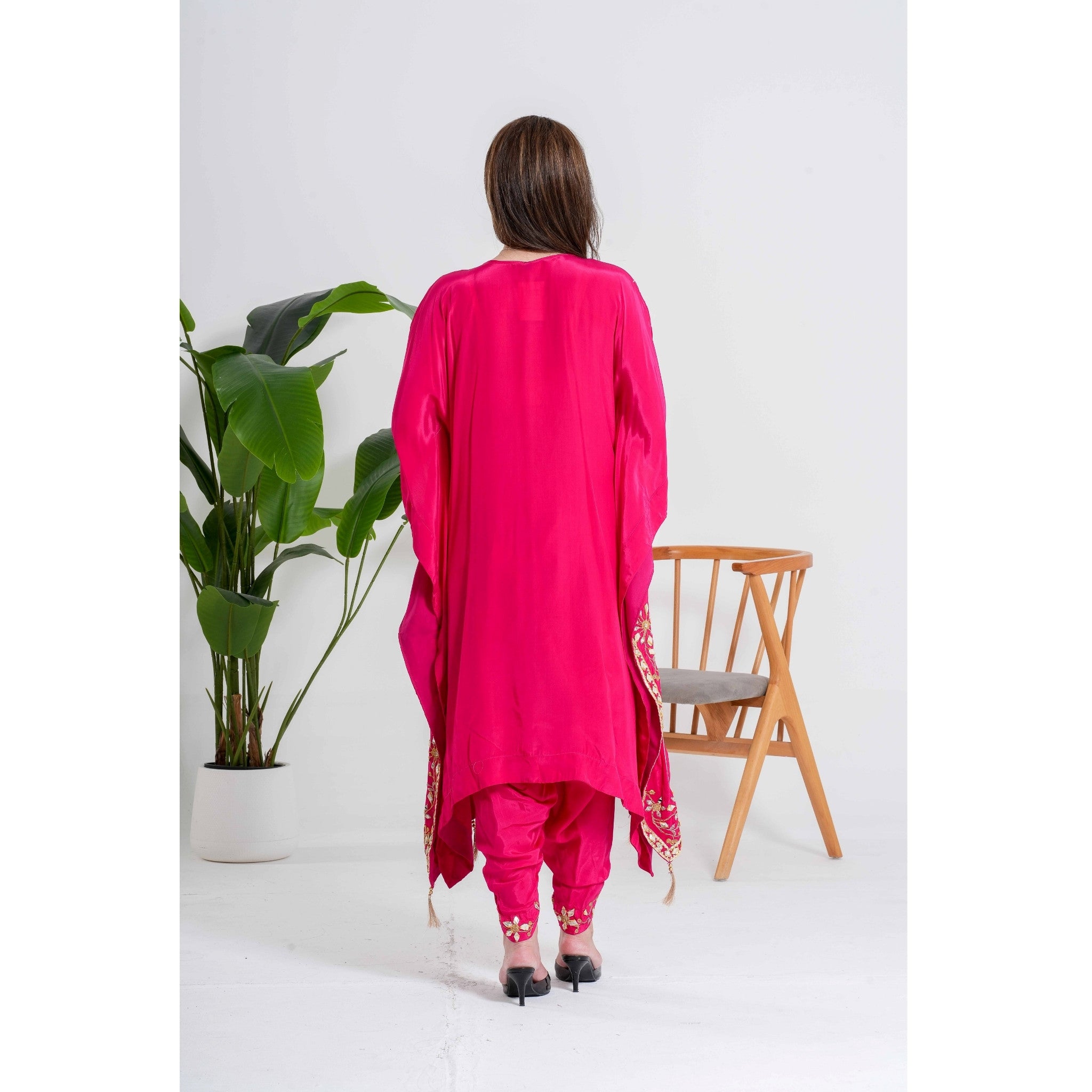 Bright Pink 3-Piece Kaftan Set