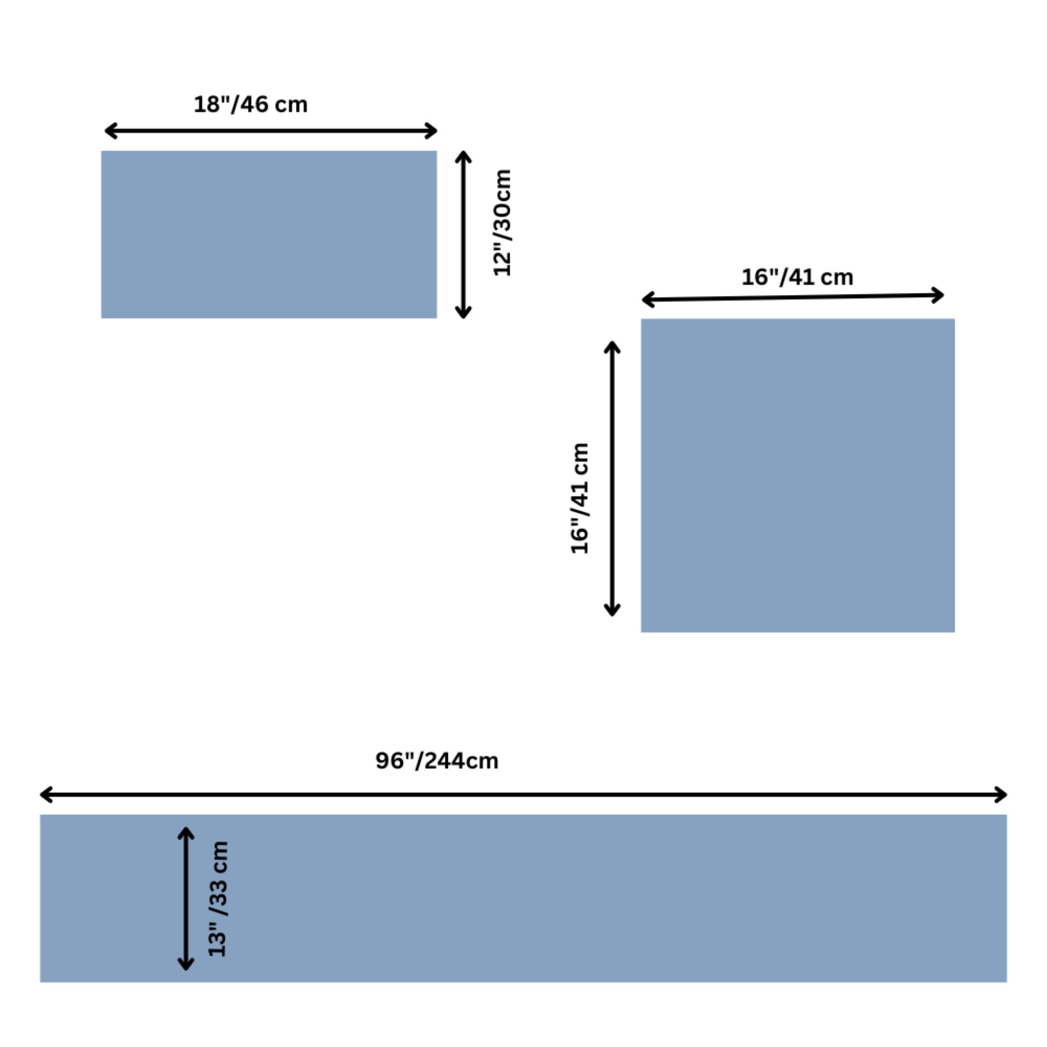 Blue Checker Premium set of 6