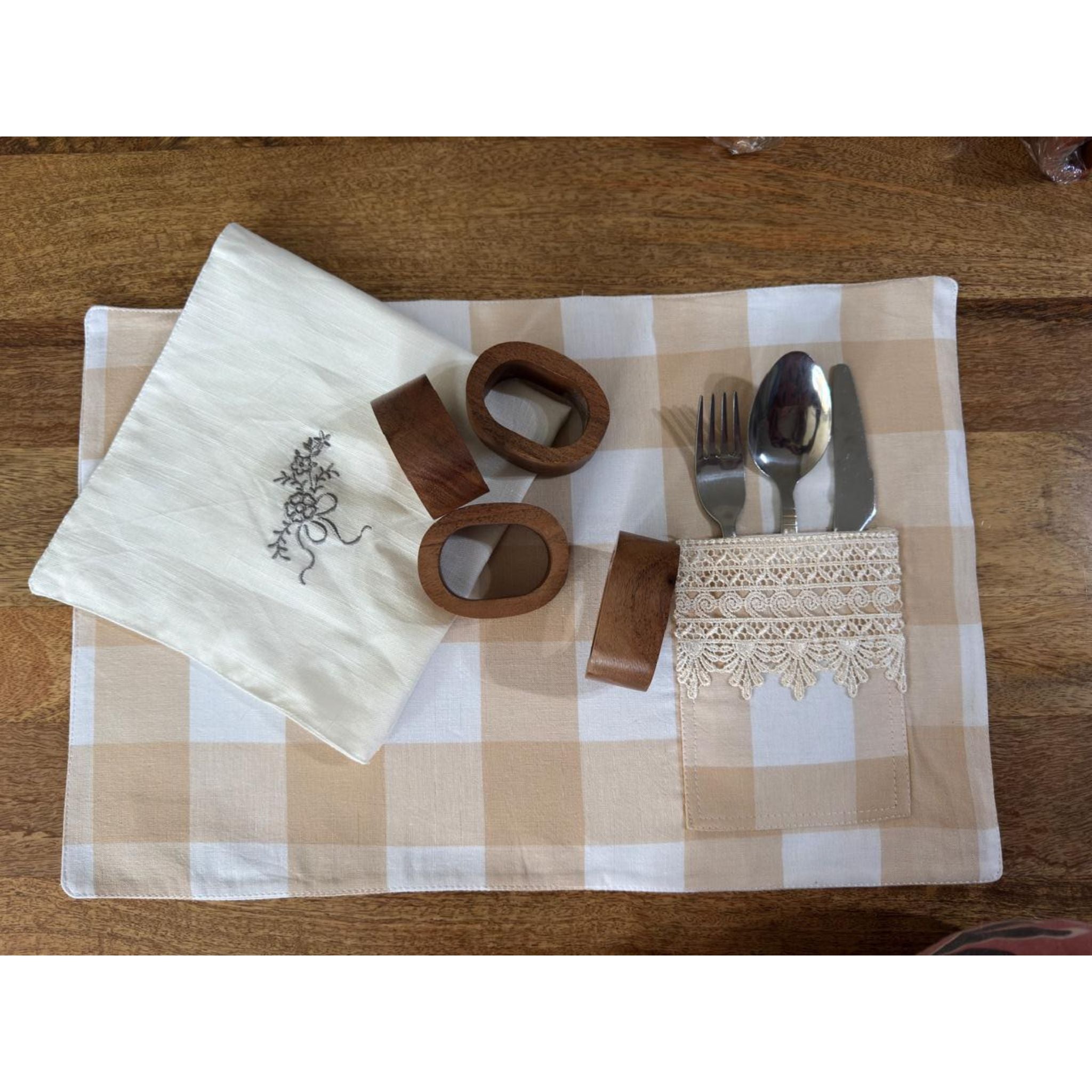 Handcrafted Oval Wooden Ring – Natural Brown Finish