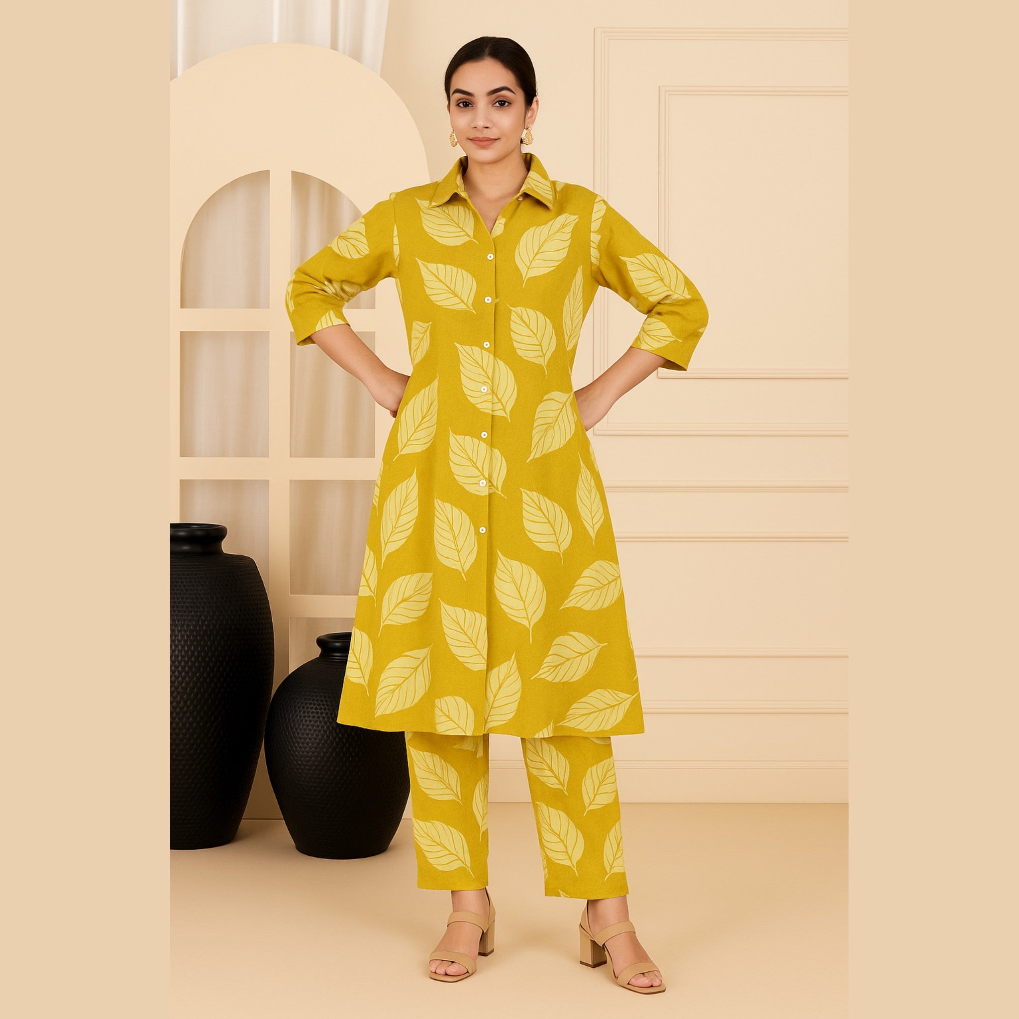 Hawaiian Breeze Sunny Yellow Cord set