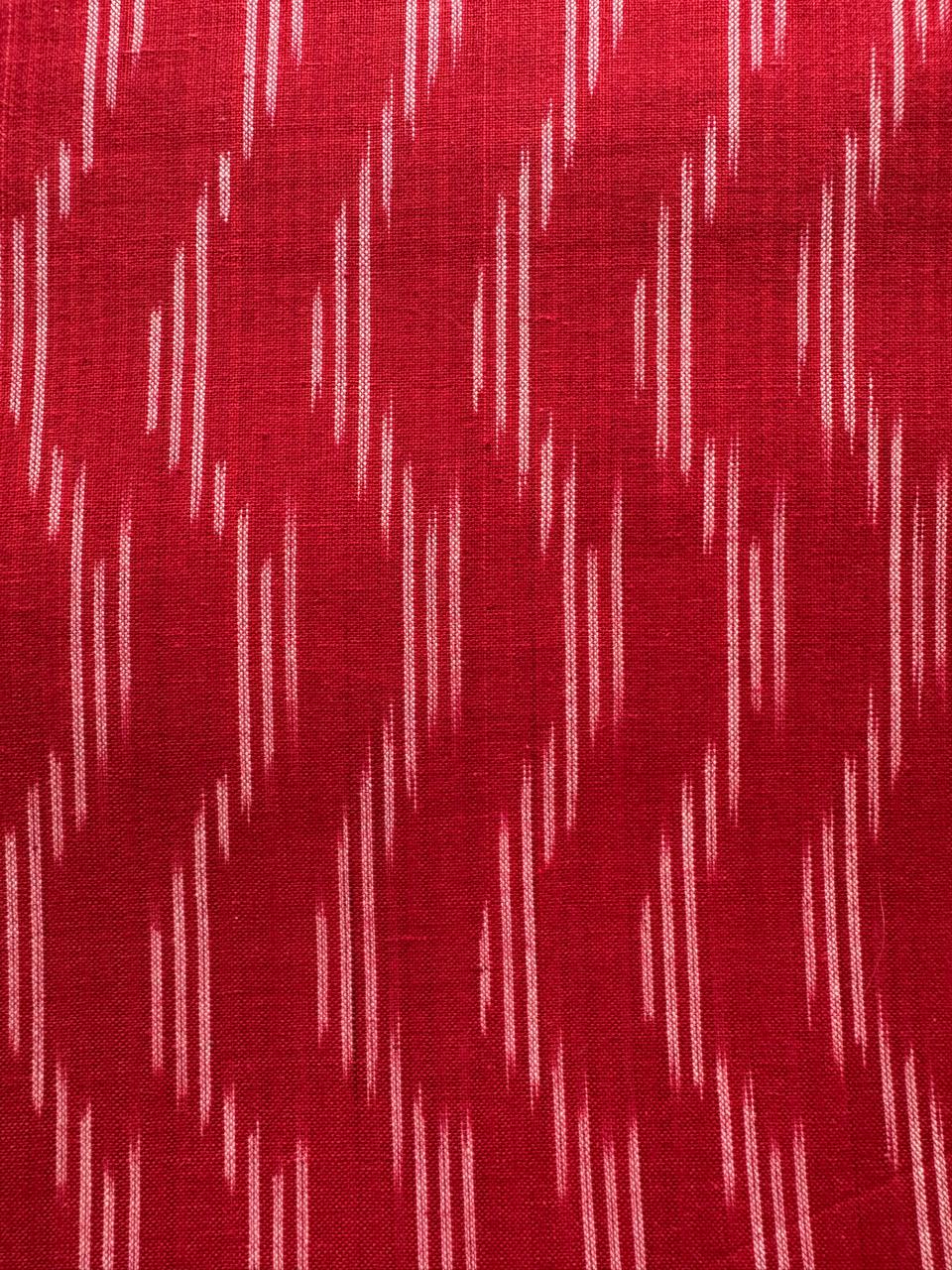 Crimson Flow ikat fabric